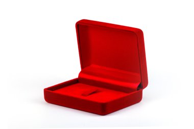 Kırmızı kadife kutu
