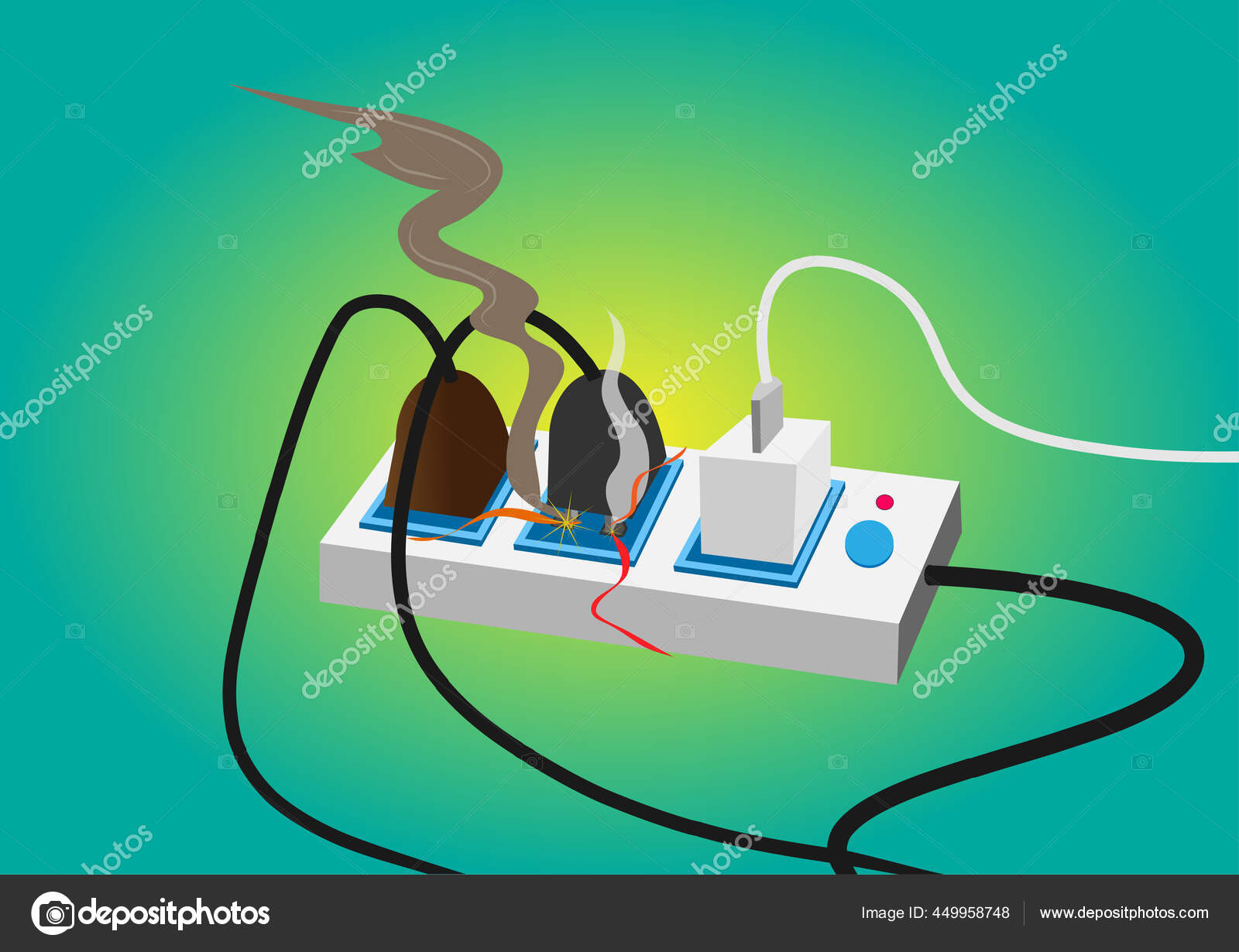 Concept Electrical Safety Standard Electric Cable Bomb Flat Style
