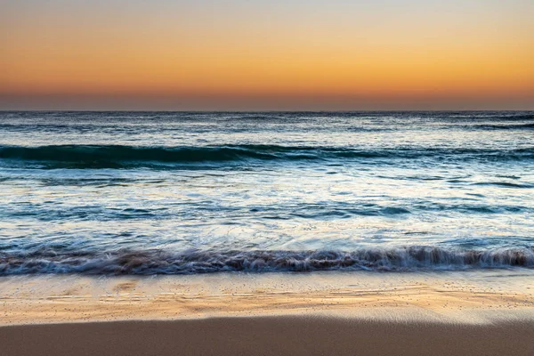 Napkelte Látvány Tiszta Sziklák Strandon Macmasters Beach Central Coast Nsw — Stock Fotó