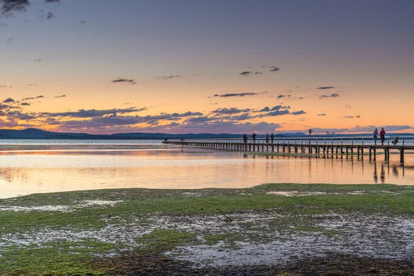 Long Jetty Nsw オーストラリア 2020年7月2日 オーストラリア ニューサウスウェールズ州中央海岸のLong Jetty上の日没 — ストック写真