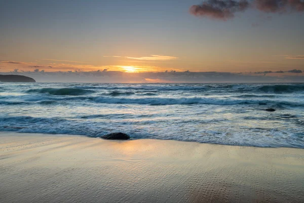 Ανατολή Ηλίου Από Την Παραλία Στο Killcare Beach Στην Κεντρική — Φωτογραφία Αρχείου