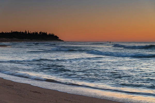 Nascer Sol Beira Mar Shelly Beach Costa Central Nsw Austrália — Fotografia de Stock