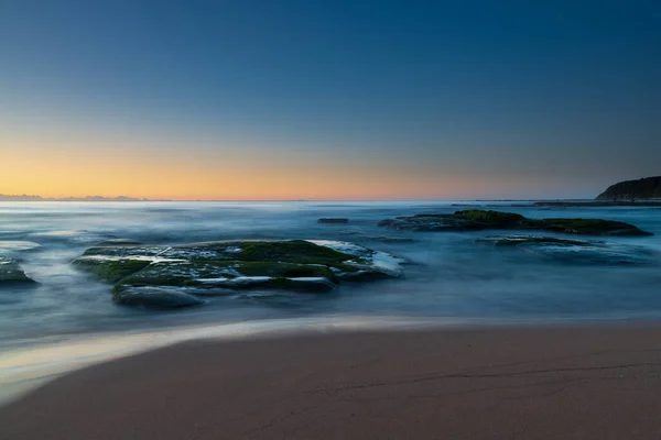 Salida Del Sol Playa Shelly Beach Costa Central Nsw Australia —  Fotos de Stock