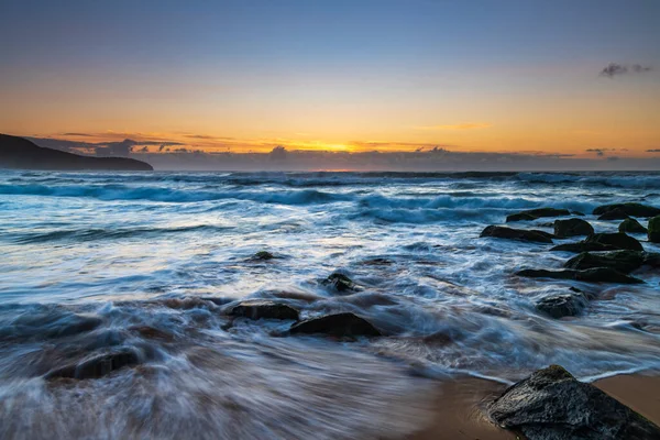 Napkelte Tengerparton Killcare Beach Central Coast Nsw Ausztrália — Stock Fotó