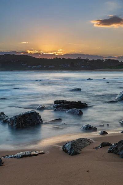 Sonnenuntergang Meer Der Copacabana Der Central Coast Nsw Australien — Stockfoto