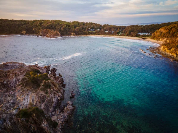 Guerilla Bay Sunrise Seascape Con Alcune Delle Più Antiche Formazioni — Foto Stock