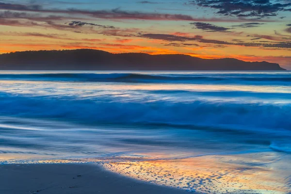 Summer Days Beach Sunrise Colours Umina Beach Central Coast Nsw — Stock Photo, Image