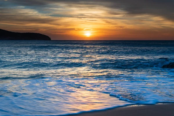 Sunrise Sea Cape Con Nuvole Killcare Beach Sulla Costa Centrale — Foto Stock