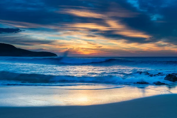 Sunrise Seascape Clouds Killcare Beach Central Coast Nsw Australia — Stock Photo, Image