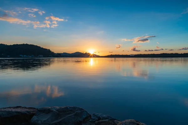 Sunrise Waterfront Woy Woy Central Coast Nsw Australia — Stock Photo, Image