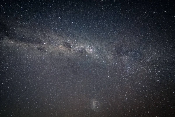 Der Nachthimmel Mit Milchstraße Und Magellanscher Wolke Bei Broke Der — Stockfoto