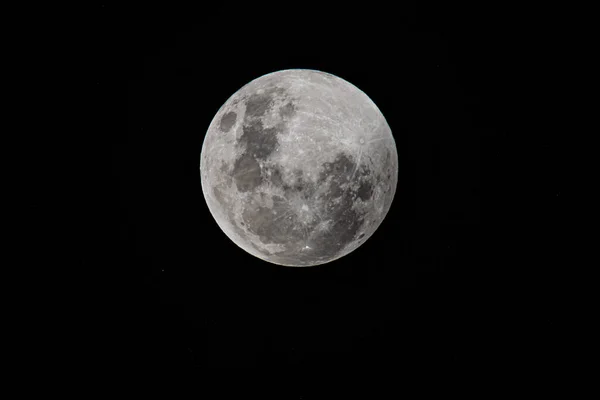 만월의 월식은 2021 오스트레일리아 Nsw 비치에서 있었다 Super Moon 블러드 — 스톡 사진