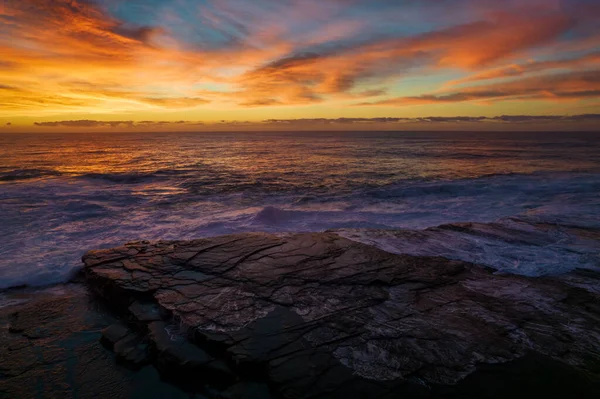 Widok Lotu Ptaka Nad Skillion Terrigal Środkowym Wybrzeżu Nsw Australia — Zdjęcie stockowe