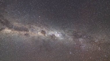 Samanyolu ile gece gökyüzü Avcı Bölgesi, NSW, Avustralya 'da kırıldı..