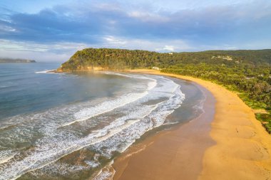 Umina Plajı 'nda kış günü Central Coast, NSW, Avustralya.