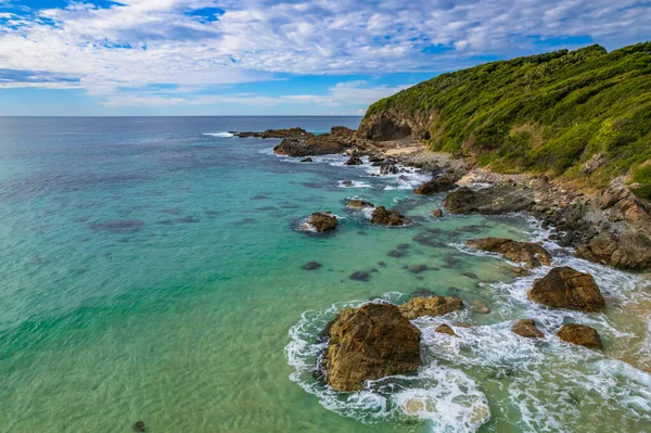 One Mile Beach Forster Costa Barrington Nsw Austrália — Fotografia de Stock