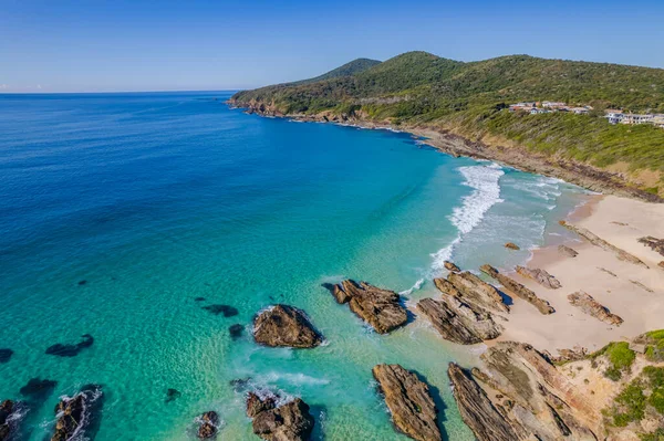 Dagtid Utsikt Över Burgess Beach Forster Tuncurry Barrington Coast Nsw — Stockfoto