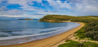 Umina Plajı 'nda kış günü Central Coast, NSW, Avustralya.