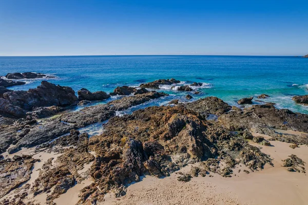 Vista Diurna Burgess Beach Forster Tuncurry Costa Barrington Nsw Australia — Foto de Stock