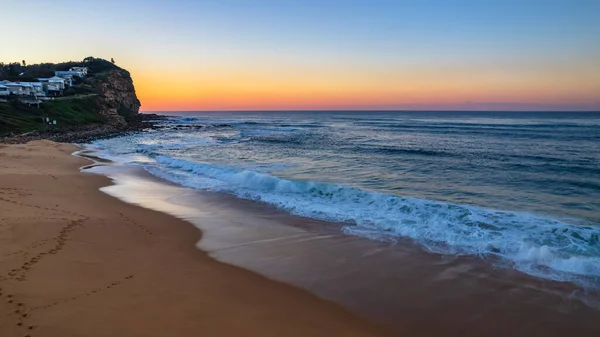 Sunrise Sea Cape Clear Skies Copacabana Central Coast Nsw Australia — Foto Stock