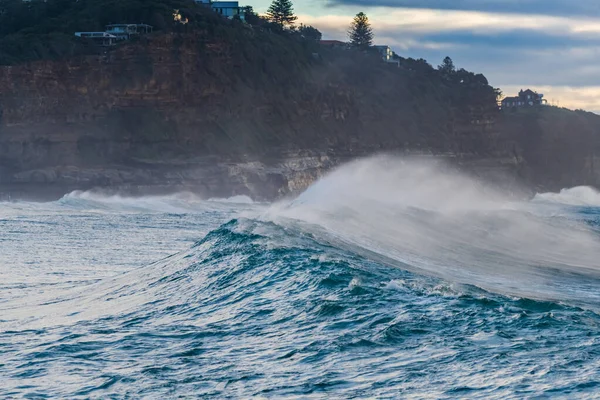 Sunrise Seascape Waves Avoca Beach Central Coast Nsw Austrália — Fotografia de Stock