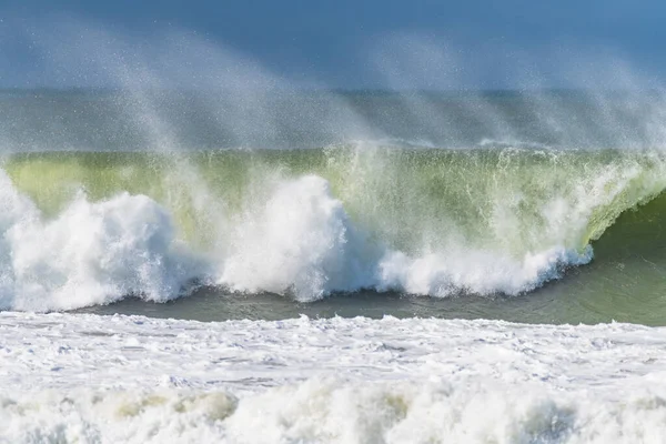 Riesige Brandung Einem Windigen Bewölkten Tag Umina Beach Der Central — Stockfoto