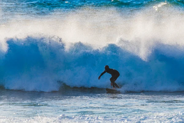 Surfe Manhã Cedo Com Ondas Pés Macmasters Beach Costa Central — Fotografia de Stock