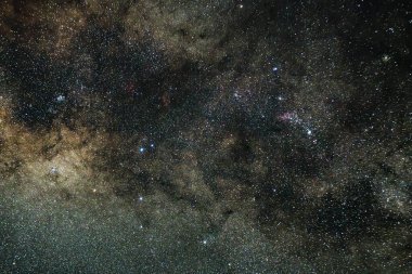 Gece gökyüzünde Samanyolu Galaksisine yakından bir bakış Blayney, Orta Batı, NSW, Avustralya.