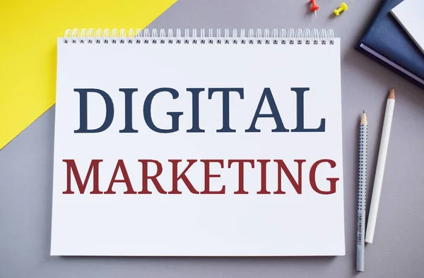 Texto Incorrecto Que Muestra Marketing Digital Concepto Negocio Para Internet — Foto de Stock