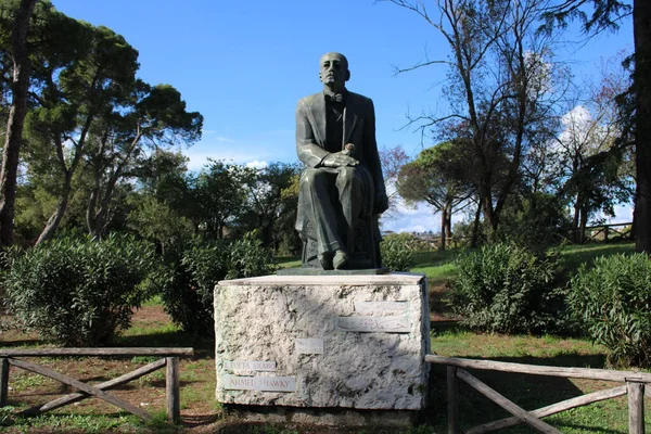 Sculptures Famous Personalities Villa Borghese Famous Park Rome Italy — Stock Photo, Image