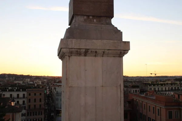 view of rome italy near sunset