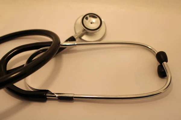 Stéthoscope Matériel Médical Pour Examiner Patient — Photo