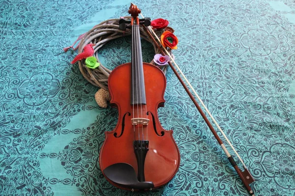 Скрипичный Романтический Музыкальный Инструмент — стоковое фото