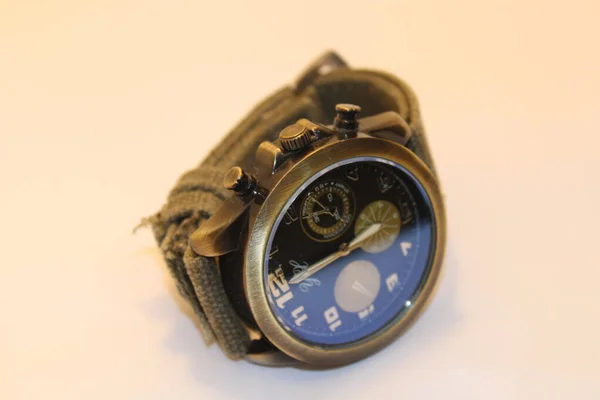 Reloj Pulsera Militar Hombres Color Reloj — Foto de Stock
