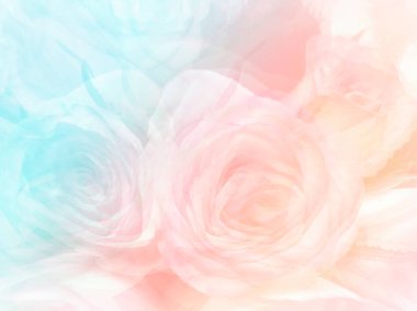 Aşkın, evliliğin ve Sevgililer Günü 'nün grafiklerinde kullanılabilecek güzel pastel çiçekler..