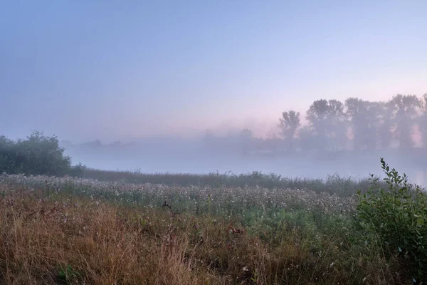 Foggy Morning Lake — Stock Photo, Image