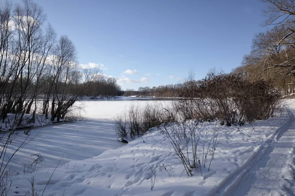 Desna nehri boyunca Yeni yılın ilk günü.