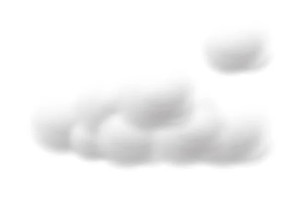 Vectores Nube Realistas Aislados Sobre Fondo Blanco Ep76 — Vector de stock