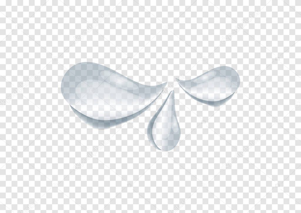 realistic water drop vectors isolated on transparency background ep76