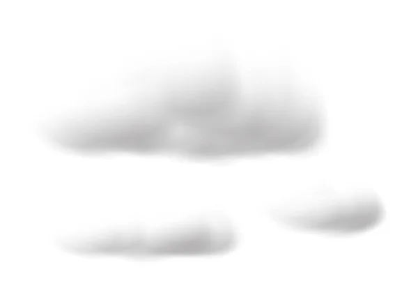 Realistische Wolkenvektoren Isoliert Auf Weißem Hintergrund Ep103 — Stockvektor