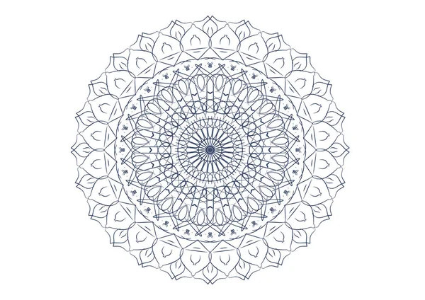 Abstract Mandala Flower Art Outline Vector Ep01 — Διανυσματικό Αρχείο