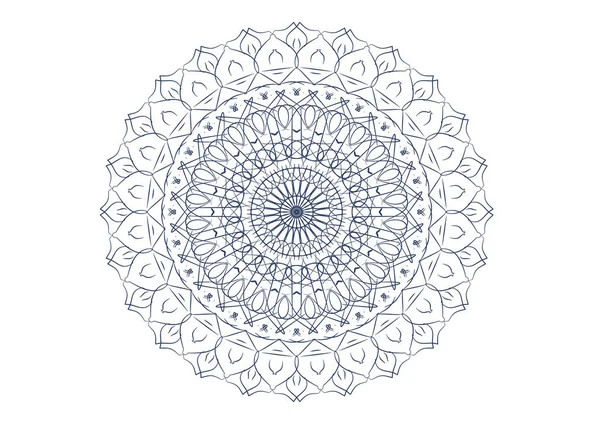 Abstract Mandala Flower Art Outline Vector Ep01 — Vector de stock