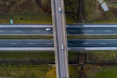 İHA 'dan otoyol hava görüntüsü