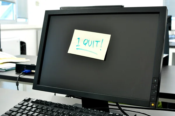 I quit — Stockfoto