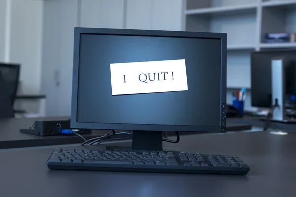 I quit — Stockfoto