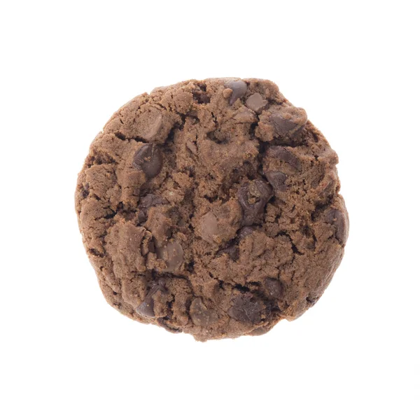 Печиво з шоколадними чіпсами ізольоване на білому — стокове фото