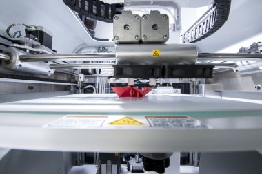 Three dimensional printing machine clipart
