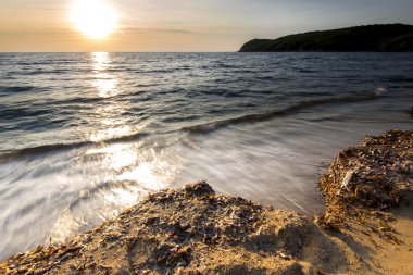 Gün batımında plaj