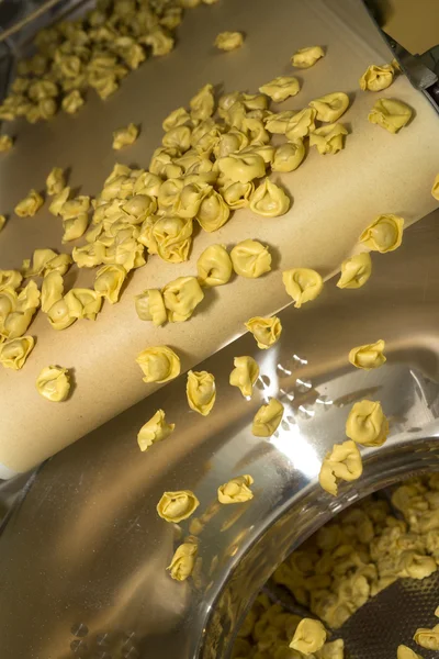 Garis produksi Tortellini Pasta — Stok Foto