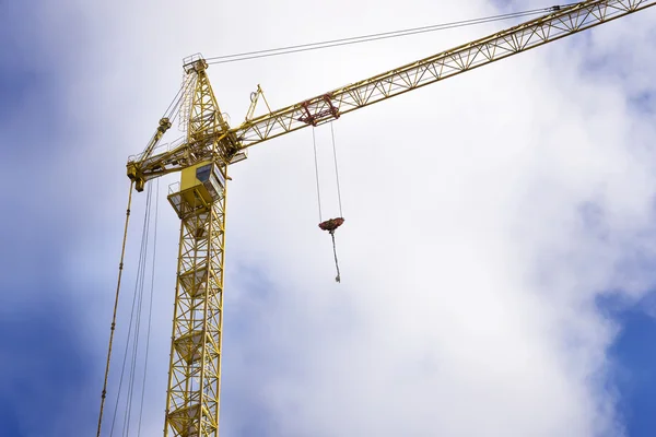 the construction crane close up